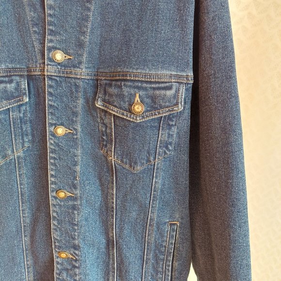 Dark blue denim jacket - Picture 5 of 6